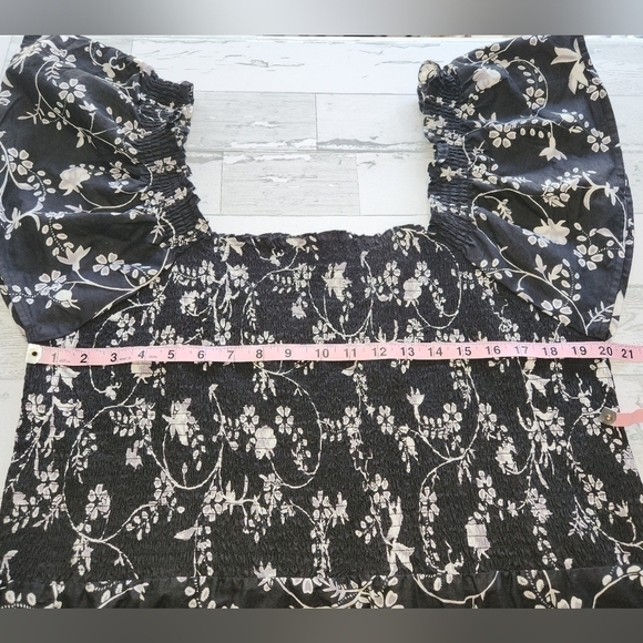 THE GOLDEN GLOBE CLOTHING BLACK TIERED MAXI DRESS 100% COTTON Size 1X NWT - Picture 5 of 11